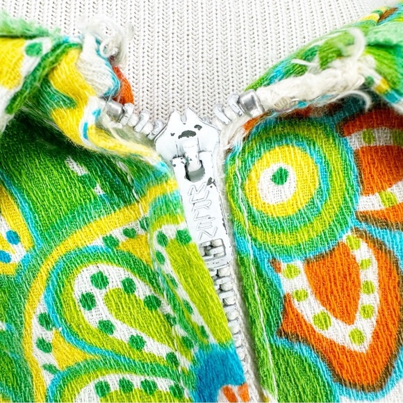 Vintage 60s Retro Floral Peter Pan Collar Print Mini Dress - Picture 7 of 8